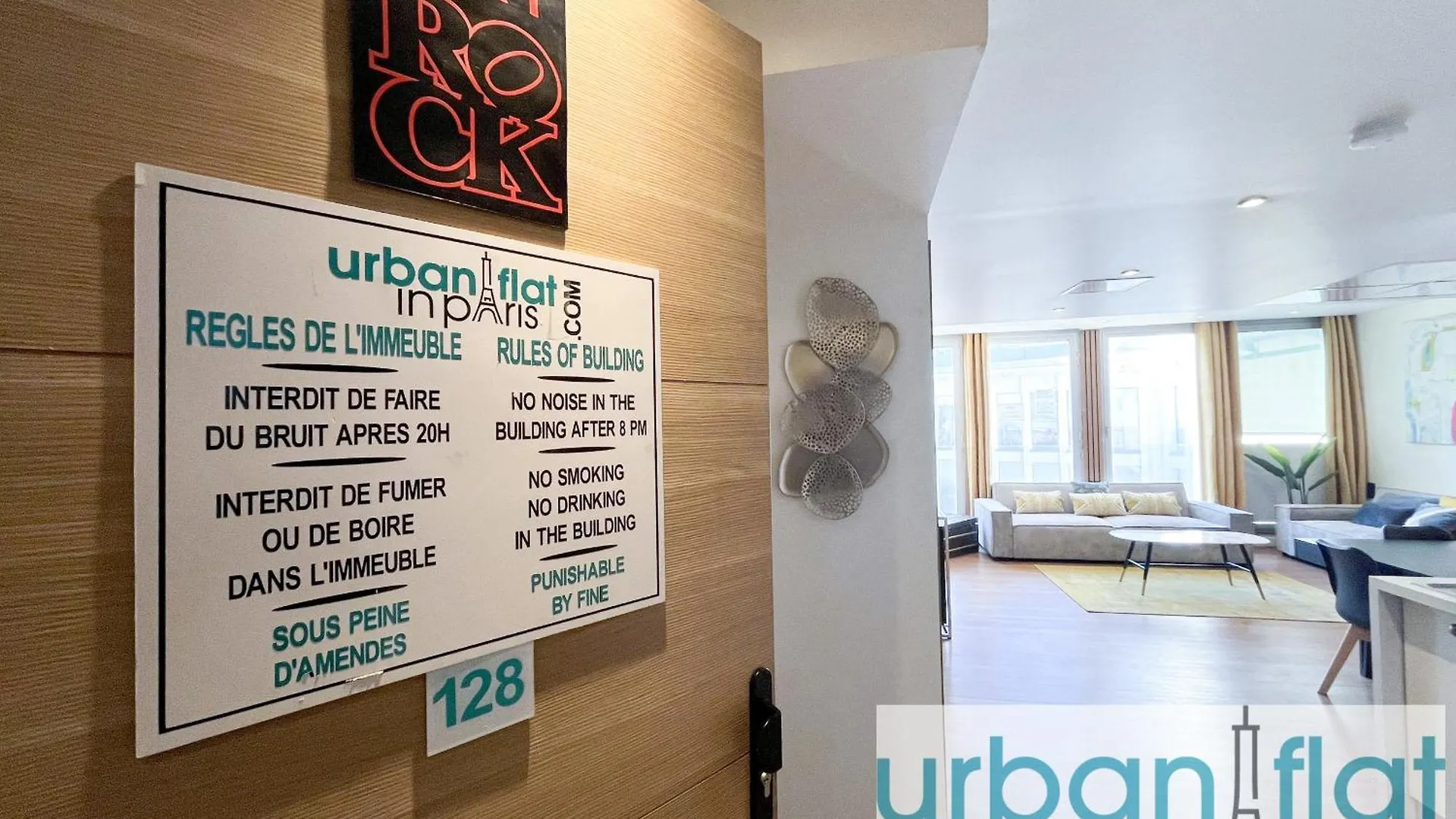 Urban Flat 128 - Art Rock 4Bdr Flat Near Champs-Elysees Paris France
